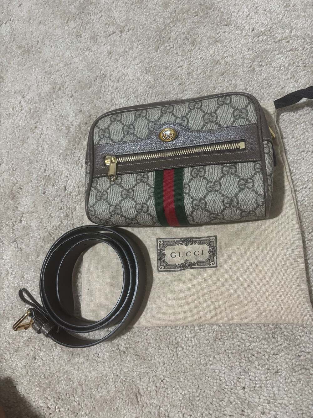 Gucci Ophidia GG Supreme Belt Bag